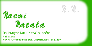 noemi matala business card